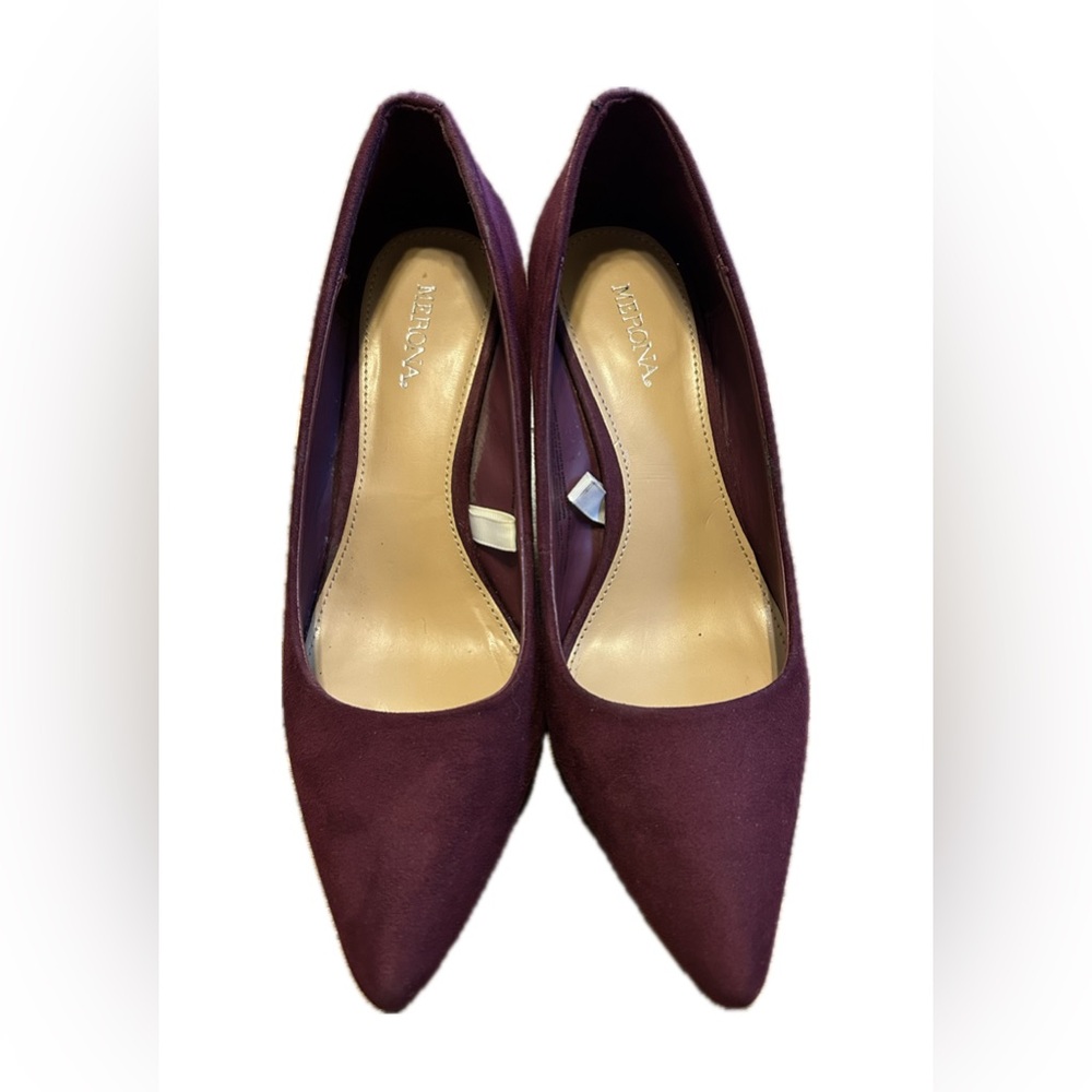 NWOT. Merona Wine Red Heels. Women’s 7.5